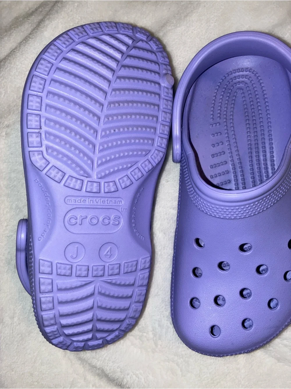 CROCS Kids Lavender Classic Clogs